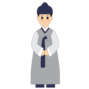 Traditional Korea Man Cloth