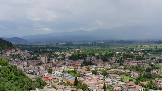 Contigliano Rieti Lazio italy Aerial view