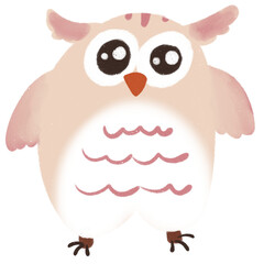 owl cute cartoon  It is an illustration, icon, logo, character.