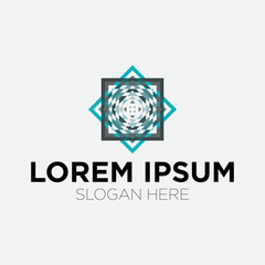 square logo vector illustration isolated on white background