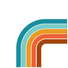 Retro Rainbow Element