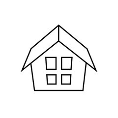 Fototapeta premium House vector icon. home illustration sign. building symbol.