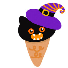 Various types of Halloween ice cream