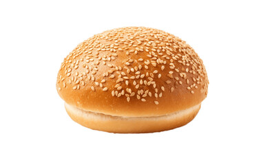 Sesame Roll isolated on transparent background. AI