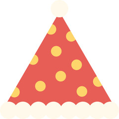 Santa hat cute party hat pattern celebration decorations holiday christmas gift party new year