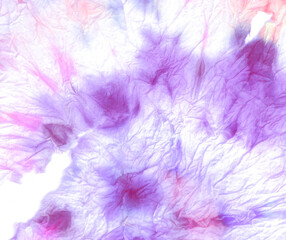 Fototapeta na wymiar Neon Watercolor Batik Repeat. Ink Multi Shirt