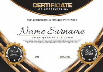 professional certificate design 