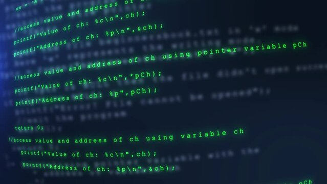 Programming, technology and computer background. Digital software source code. encrypted Program development and security hacking code. source code. software developer and Computer script