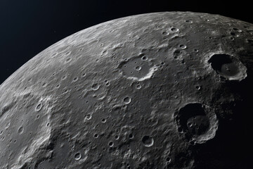 hyper-realistic moon, super zoom shot, ai generated.