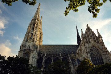 Vienna Votive Church in a Natural Frame - Austria