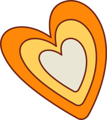 Groovy Heart Icon