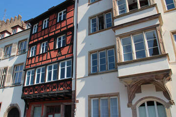 old houses in strasbourg in alsace (france)