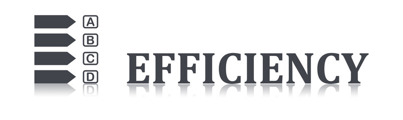 Obraz premium Concept of efficiency