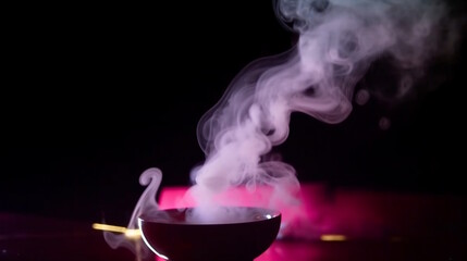 Photogenic Cinematic Magic, High-Quality, Ultra-Beautiful Bar Atmosphere with Smoke, Disco Lights.