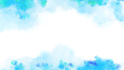 Blue watercolor backgrounds with blank spaces. Use for medical illustrations and backgrounds uses. For wedding, for cards.