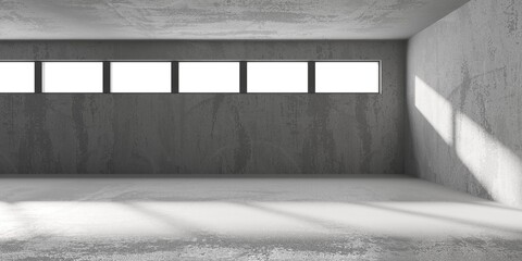 Abstract architecture interior background. Modern concrete room