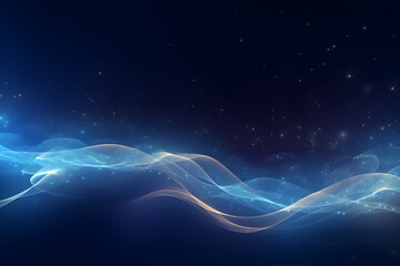 abstract blue background with waves,  AI generate