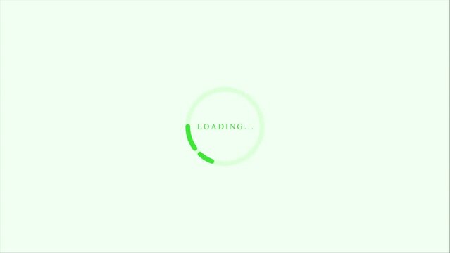 simple loading animation video footage illustration flat