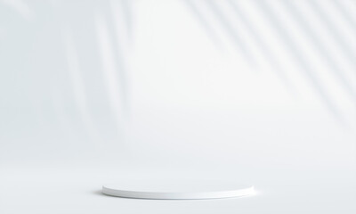minimal scene with geometric podium for product presentation. 3d illustration