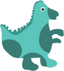 Dinosaur Cartoon Hand drawn Illustration.