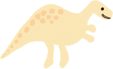 Dinosaur Cartoon Hand drawn Illustration.