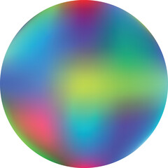 Abstract background with a coloured sphere. Gradient Vector illustration. 
