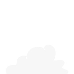 White Cloud Comic Explosion Style