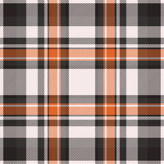 Textile seamless background of vector tartan check with a texture plaid pattern fabric.