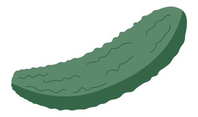 Whole cucumber, organic natural product vector
