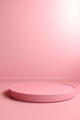 Minimal abstract pink background for product presentation. 