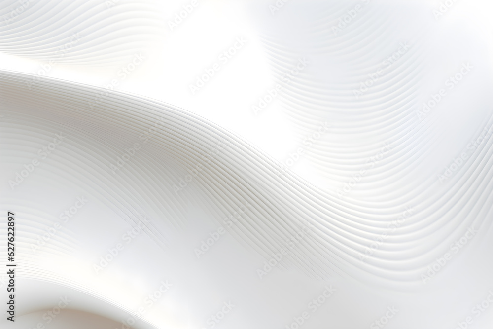 Poster abstract wavy white background wave pattern design, ai generate