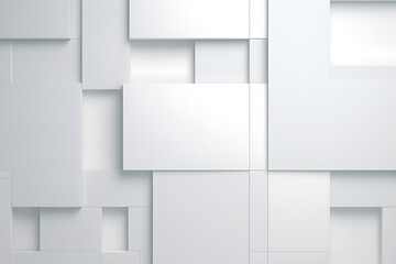 Obraz premium abstract 3D white squares lines modern and elegant modern background, AI generate