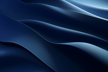 Obraz premium abstract dark blue wavy wave background with lines design, AI generate