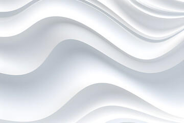 abstract wavy white background wave pattern design, AI generate
