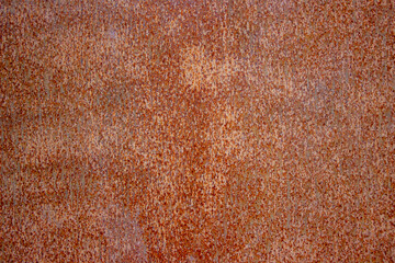 Close-up of rusted steel weathered outside