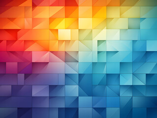 Obraz premium Background - tech style with rainbow - pride flag soft colors, abstract, flat design, minimalistic, illustration. - Generative AI