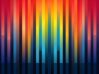 Background - tech style with rainbow colors and black elements, abstract, flat design, minimalistic, illustration. - Generative AI