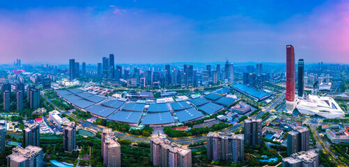 Obraz premium Nanjing International Expo Center, Jiangsu Province, China