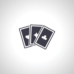playing cards icon. cards icon.