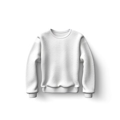 Sweater fashion clothes isolated on white background. White mockup clothing. Generative AI