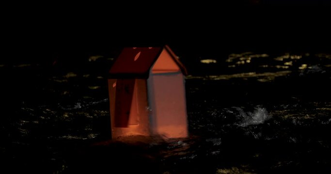 Chinese Ghost Festival, Zhongyuan Purdue, sacrificial ceremony, people, release water lanterns, pray for peace