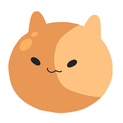 Full moon cat clip art