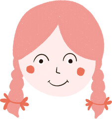 Girl Cartoon Hand drawn Illustration