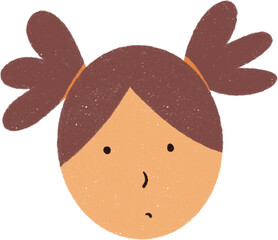 Girl Cartoon Hand drawn Illustration