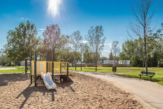 Archibald McDonald Park in the city of Saskatoon, Canada