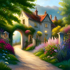 Fairy Tales Garden.
Generative AI