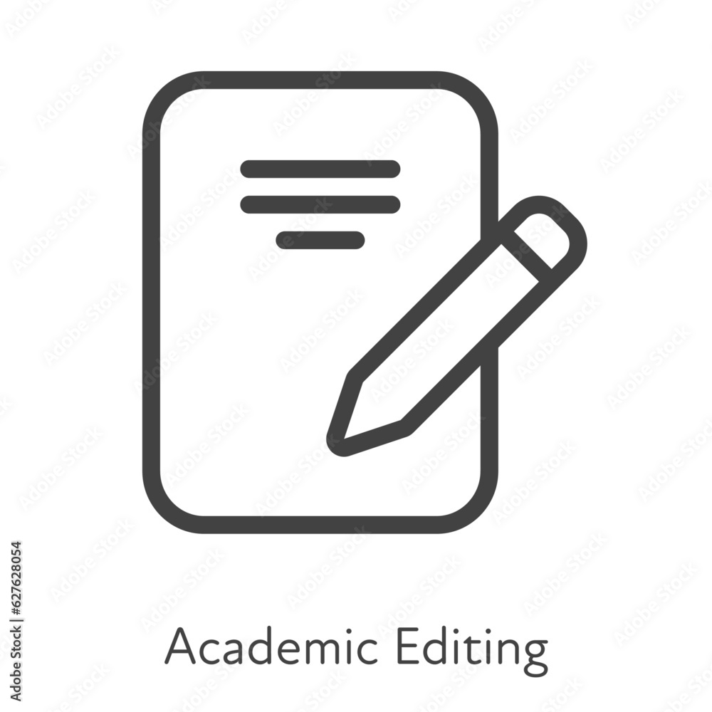 Aufkleber outline style ui icons hard skill collection. science and education. vector black linear icon illust