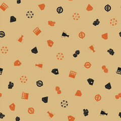 Gambling hand drawn seamless pattern. Casino vector background.