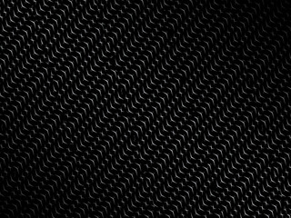 Black metal texture steel background. Luxurious 3d ornament. Perforated metal sheet.