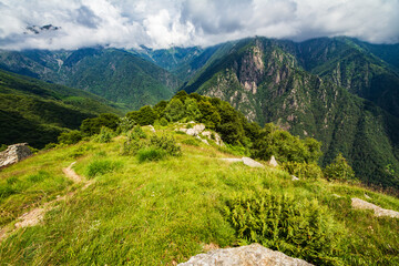 Landscape of mountain Valle D'Aosta